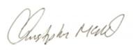 Christopher McNeil Signature